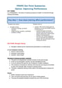 Cover page of Band 6 PDHPE Syllabus Notes on Improving Performance 