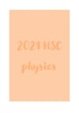 Cover page of HSC Physics Whole Course Summary Notes