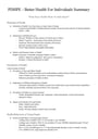 Cover page of Summary notes for pdhpe, biology, food technology and religion