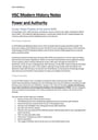Cover page of Extensive HSC Power and Authority notes 