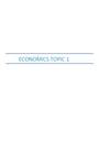Cover page of BAND 6 Topic 1 HSC Economics Notes