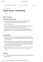 Cover page of Christianity Depth Study - COMPLETE SOR II HSC BAND 6 NOTES