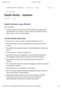 Cover page of Judaism Depth Study - COMPLETE SOR II HSC BAND 6 NOTES