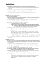 Cover page of Buddhism Depth Study Summary Notes - Studies of Religion - Year 11 