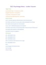 Cover page of 45ss and 98.60 ATAR 3/4 Psychology Notes