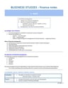 Cover page of BAND 6 BUSINESS STUDIES FINANCE NOTES HSC YEAR 12