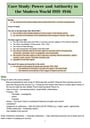 Cover page of BAND 6 MODERN HISTORY COMPREHENSIVE POWER AND AUTHORITY CORE NOTES HSC YEAR 12