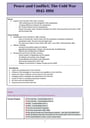 Cover page of BAND 6 MODERN HISTORY COMPREHENSIVE PEACE AND CONFLICT: COLD WAR NOTES HSC YEAR 12