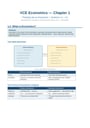 Cover page of Economics U12 AOS 1 Notes Based on the Textbook Jacaranda