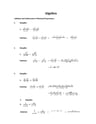 Cover page of Algebra _ Addition and Subtraction of Rational Expressions
