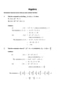 Cover page of Algebra _ Remainder theorem, factor theorem and synthetic division