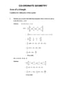 Cover page of Co - Ordinate Geometry _  Area of a triangle