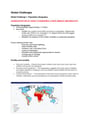Cover page of Year 11 Geography - Global Challenges Notes