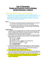 Cover page of Year 12 Geography People and Economic Activity Syllabus Content Summary – Kasia K